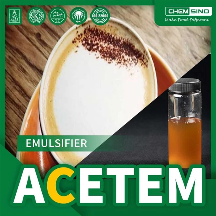 Emulsionant acetem natural de grau alimentari halal de grau de 25 kg