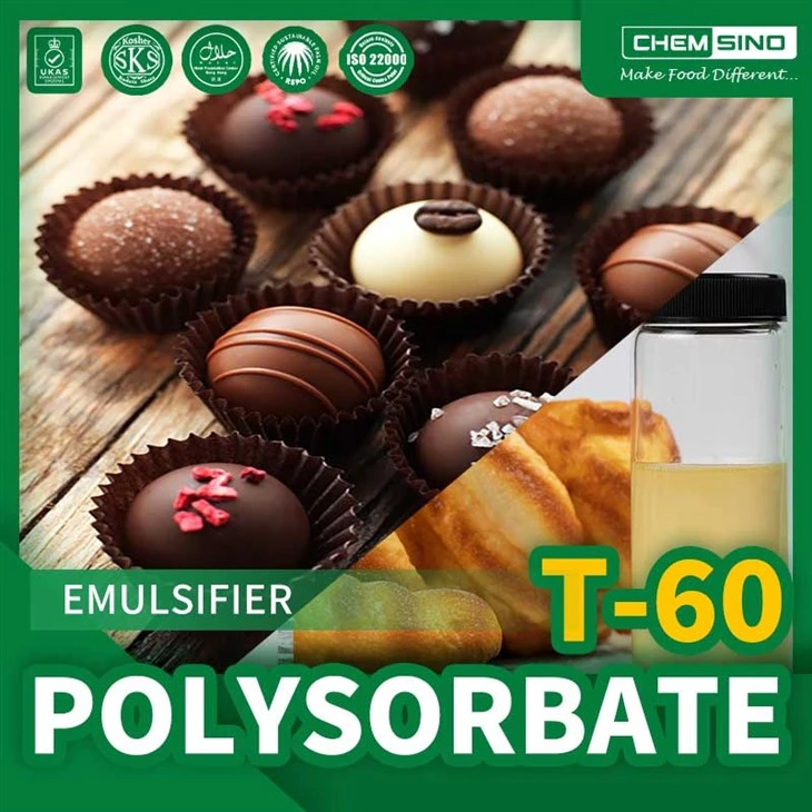 Emulsionant de polisorbat 60 E435 en aliments i cura de la pell