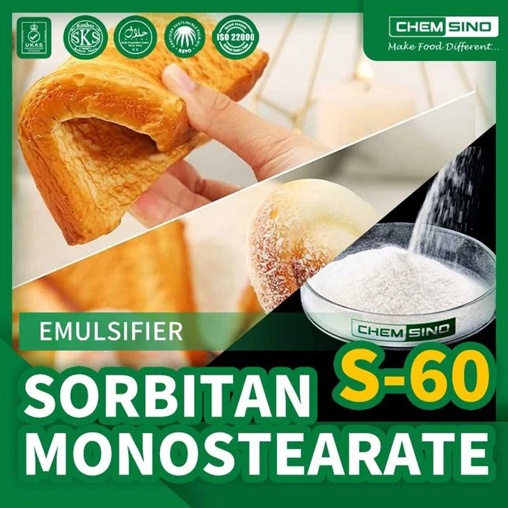 Food Grade Span 60 E491 Emulsifier Sorbitan Monostearate